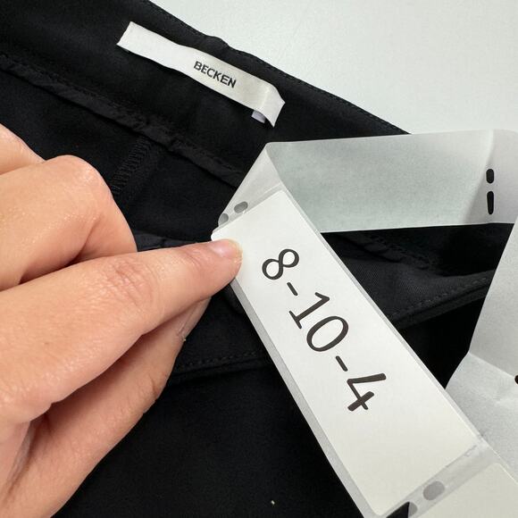 Becken Pants Womens 4 Black Equestrian Stirrup Riding Cotton Blend - Picture 3 of 8